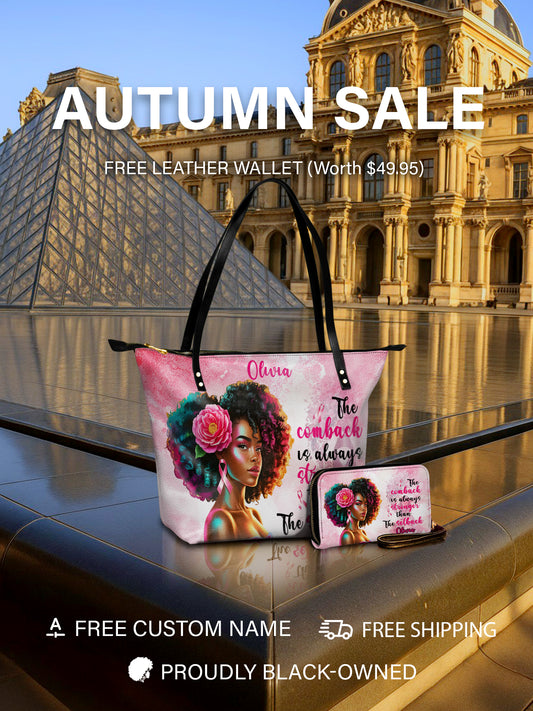 Melaniva Stronger in Pink Leather Tote Bag Deal