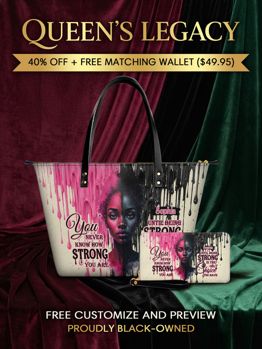 Melaniva “Inner Strength Melanin” Leather Totebag Deal - Melaniva