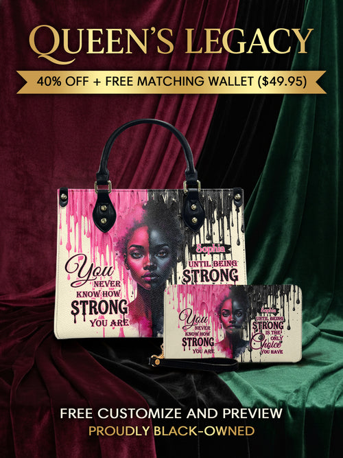 Melaniva “Inner Strength Melanin” Leather Handbag Deal - Melaniva