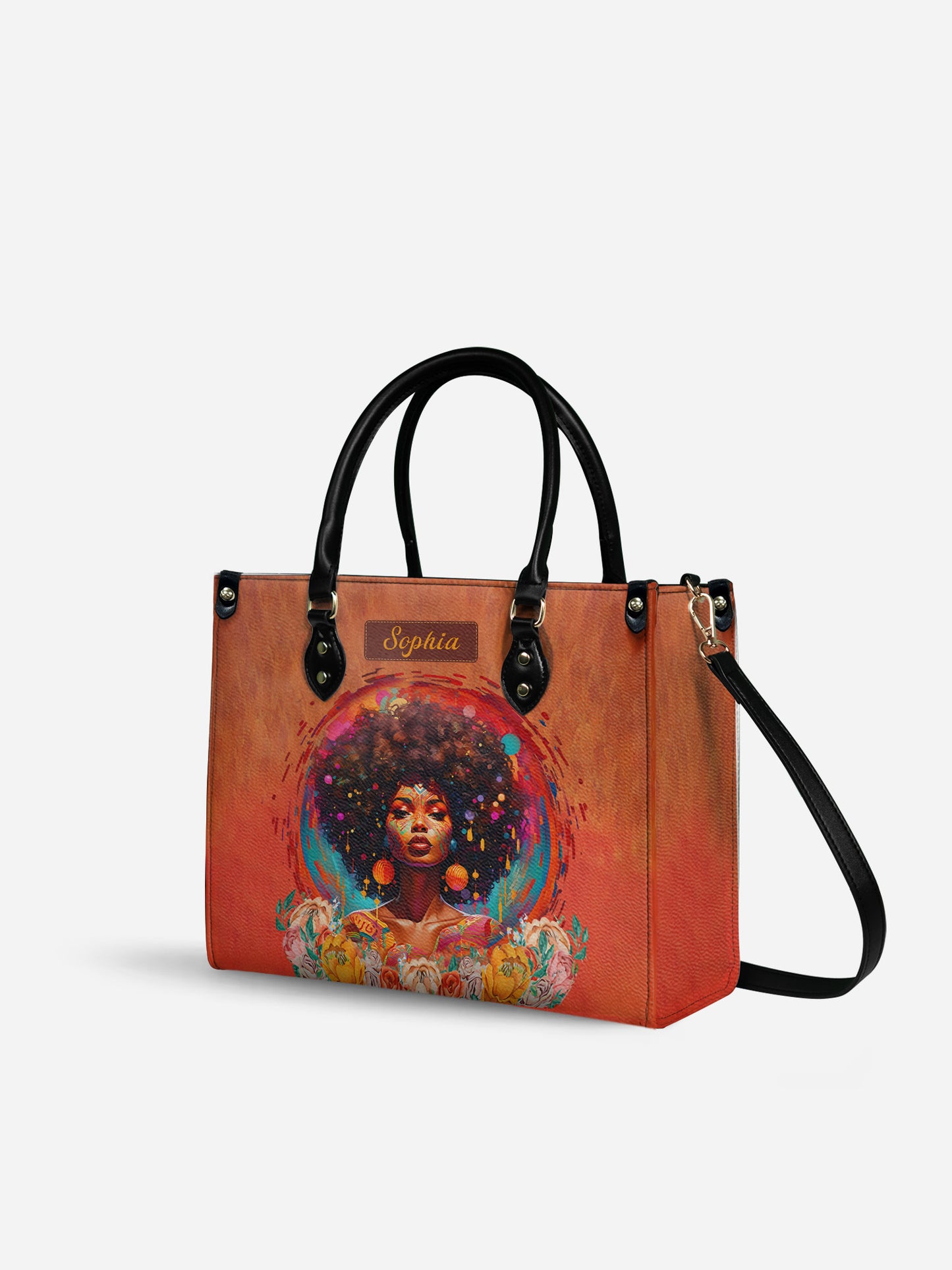Melaniva Black Power Leather Handbag Deal