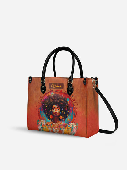 Melaniva Black Power Leather Handbag Deal