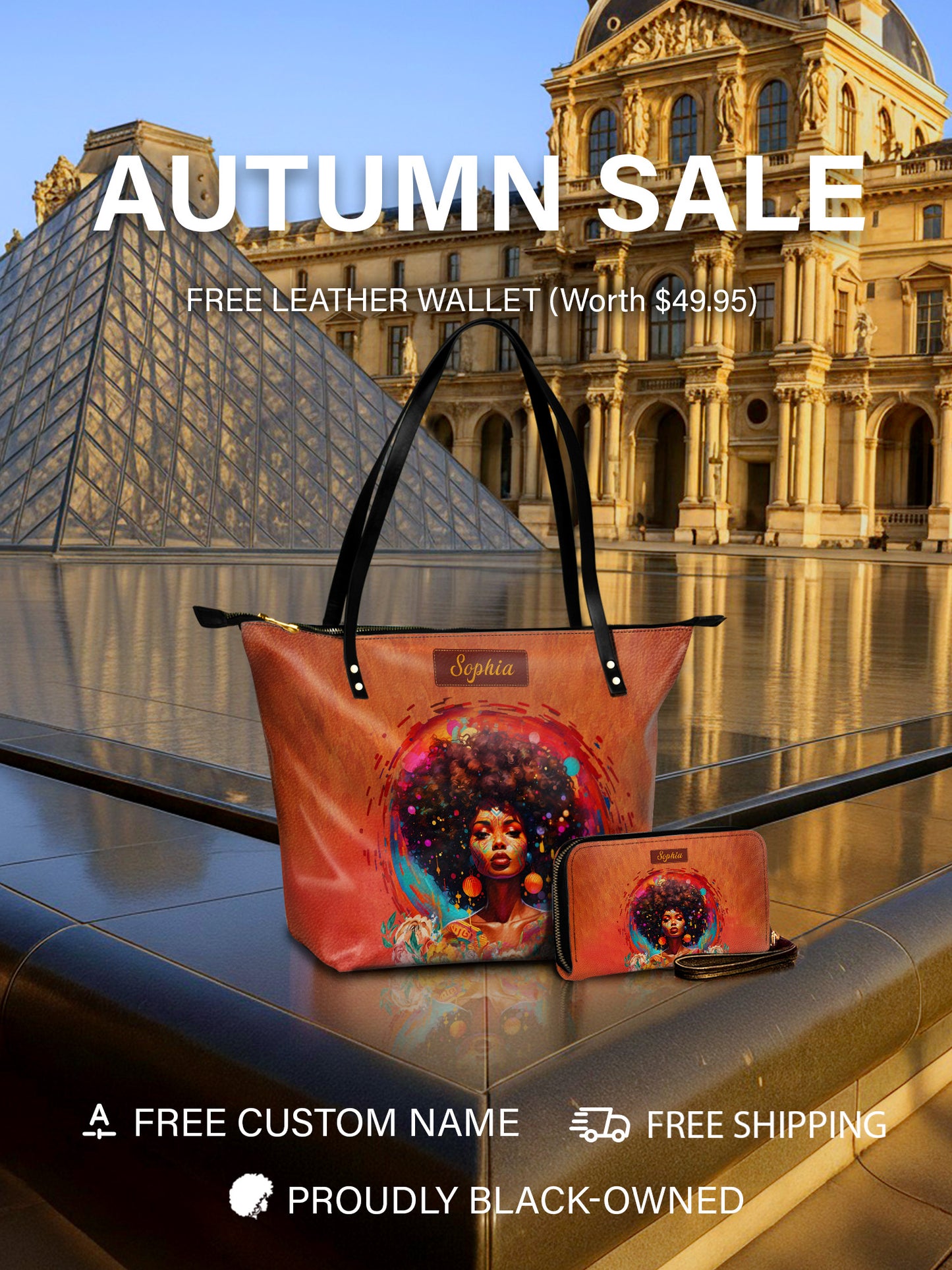 Melaniva Black Power Leather Tote Bag Deal