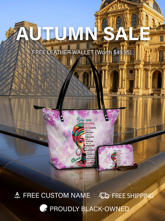 Melaniva Butterfly Blessing Leather Tote Bag Deal (FREE WALLET)