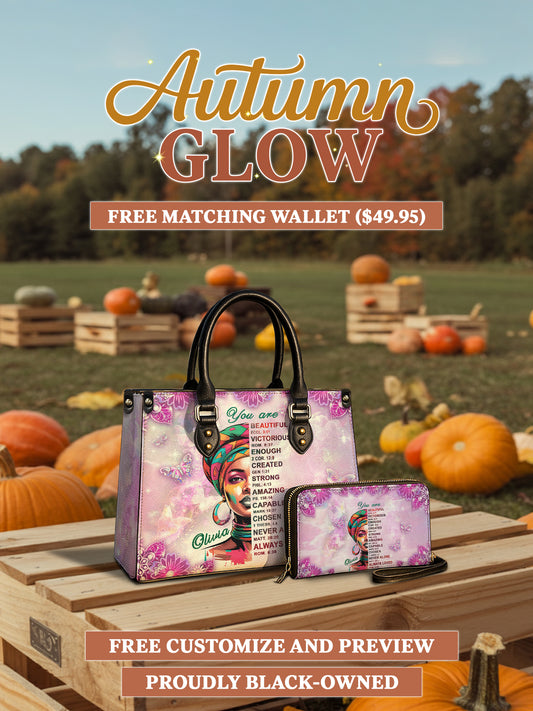 Melaniva Butterfly Blessing Leather Handbag Deal (FREE WALLET)