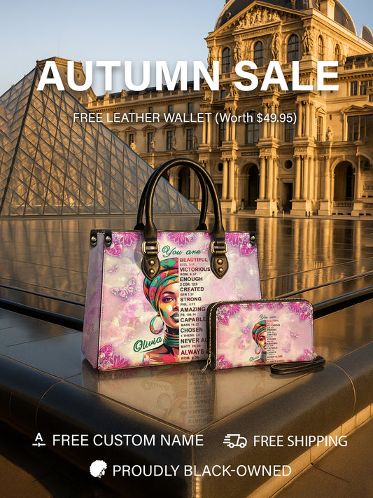 Melaniva Butterfly Blessing Leather Handbag Deal (FREE WALLET)