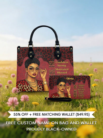 Melaniva “Fierce Leopard Melanin” Leather Handbag Deal - Melaniva