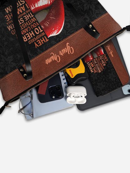 Melaniva Storm Kiss Leather Tote Bag Deal (FREE WALLET)