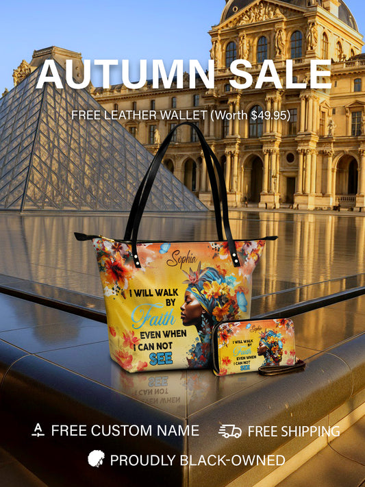 Melaniva Sunrise Faith Leather Tote Bag Deal (FREE WALLET)