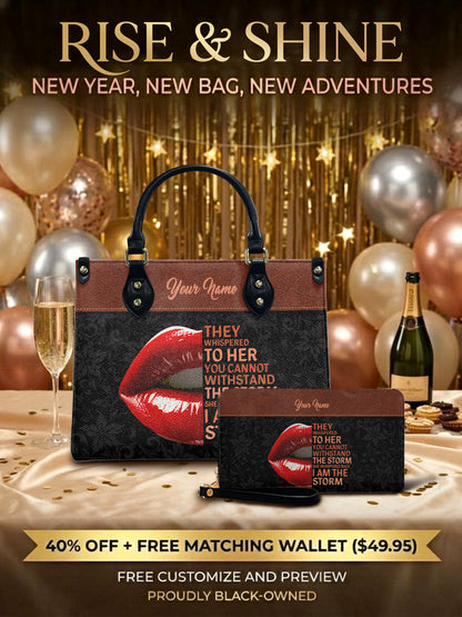 Melaniva Storm Kiss Leather Handbag Deal (FREE WALLET)