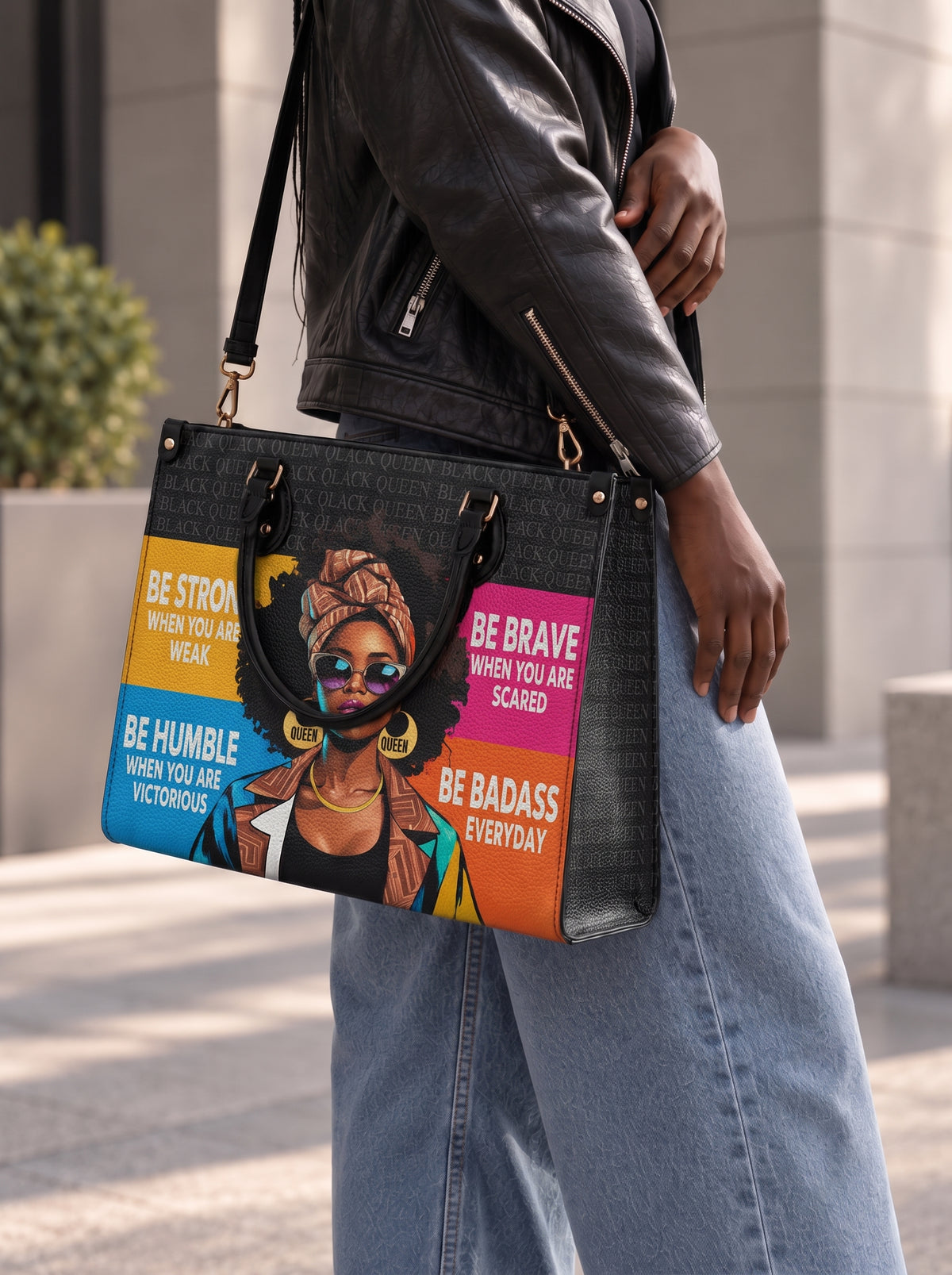 Melaniva Queen in Color Leather Handbag Deal (FREE WALLET)