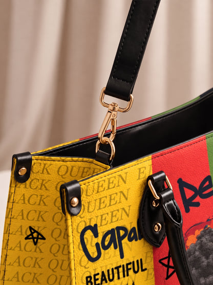 Melaniva Empowered Essence Yellow Leather Handbag Deal (FREE WALLET)