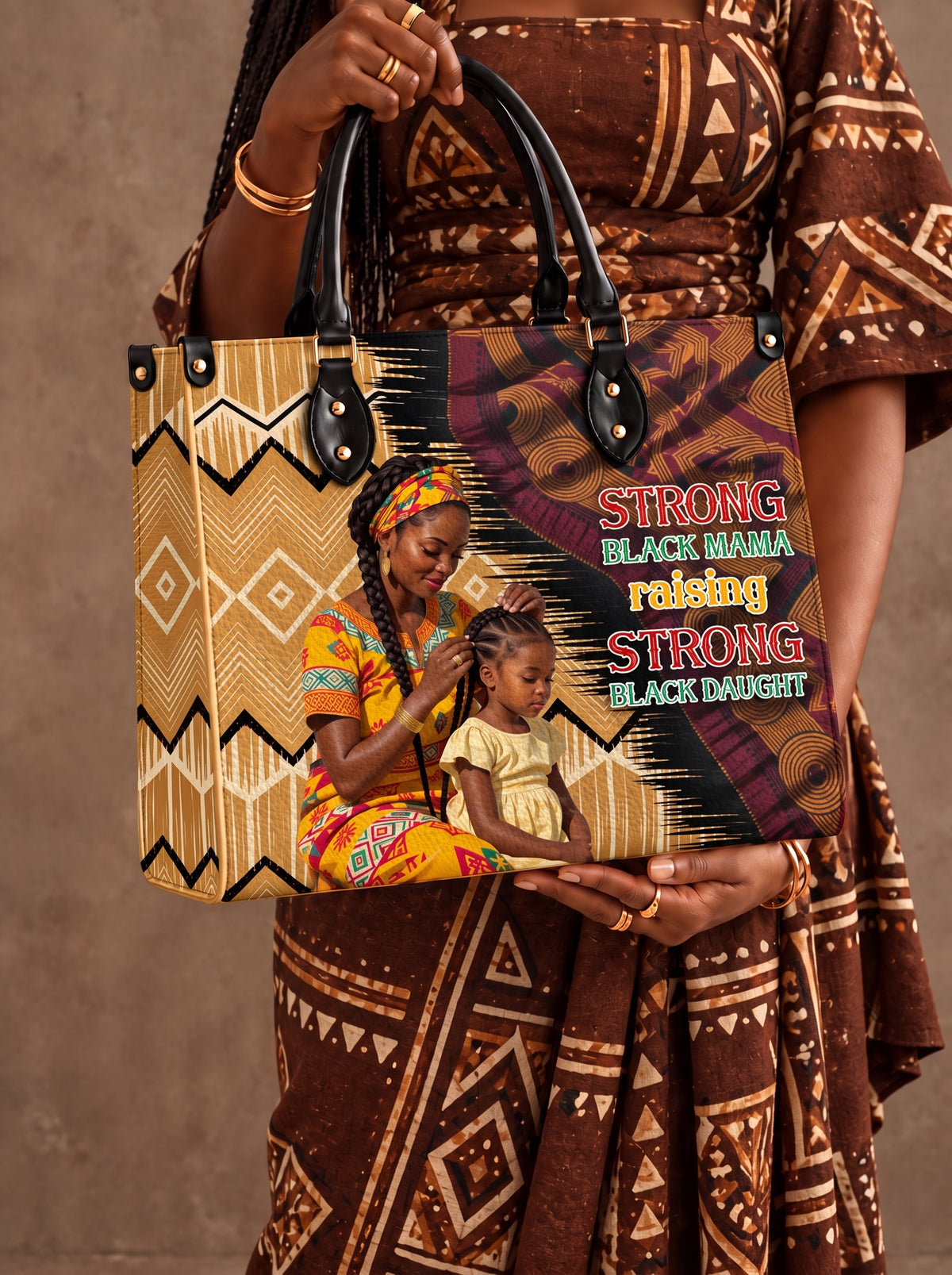 Melaniva "Black Queen & Princess" Offre de sac à main en cuir