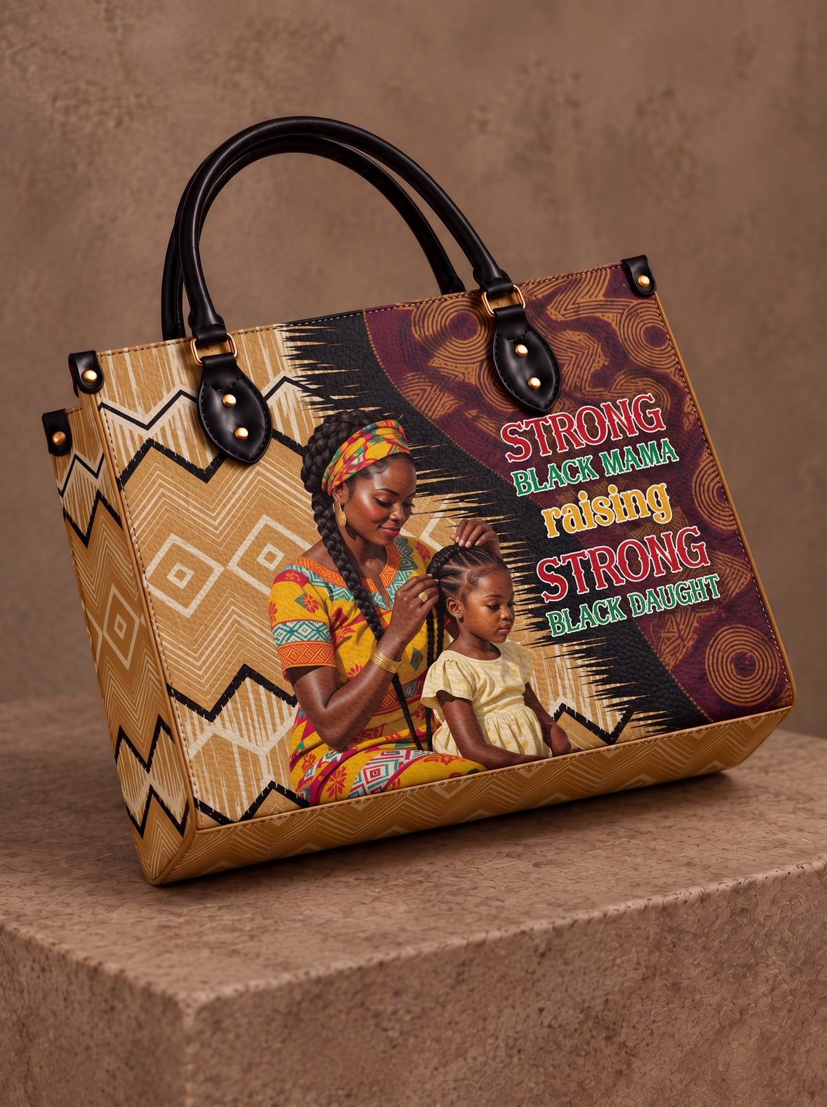 Melaniva "Black Queen & Princess" Offre de sac à main en cuir