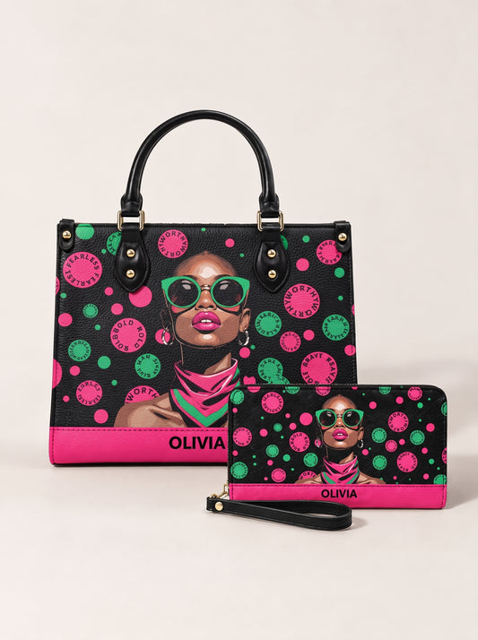 Melaniva "Fearless Beauty Rising" Leather Handbag Deal
