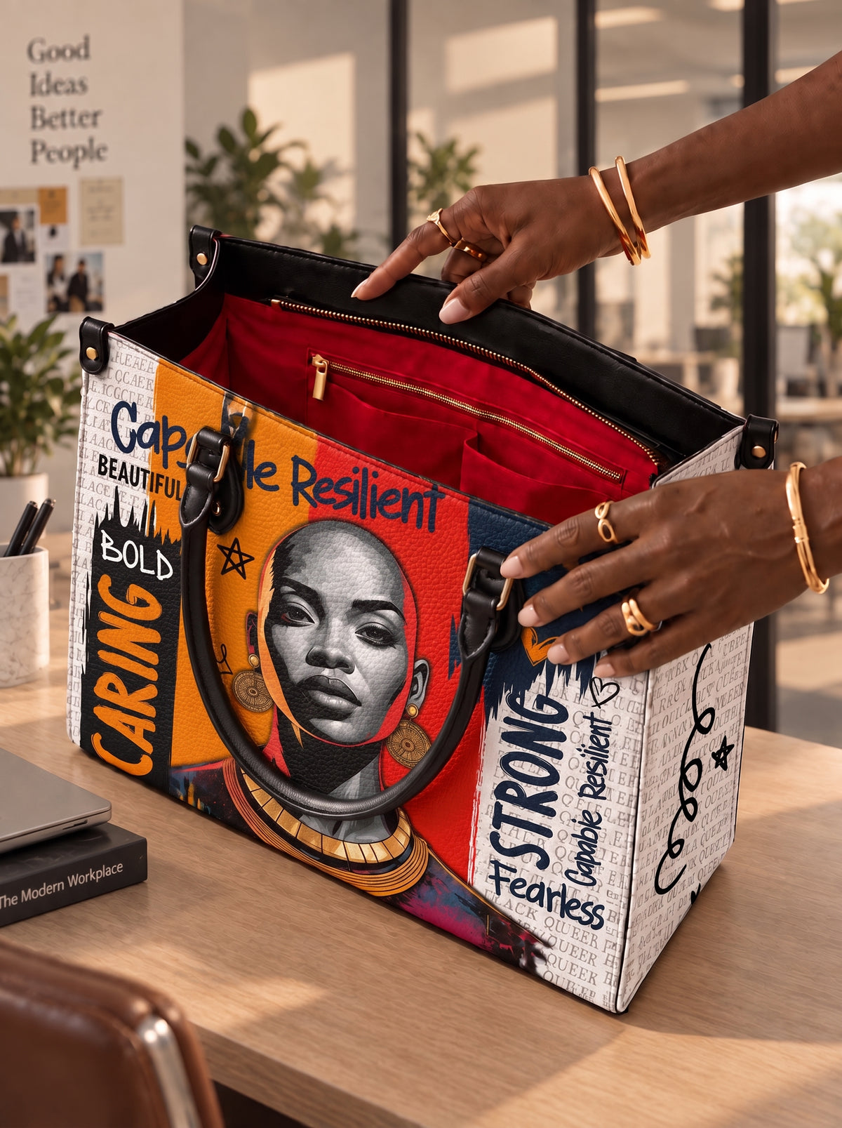 Offre de sac à main en cuir Melaniva "Fearless Spirit"
