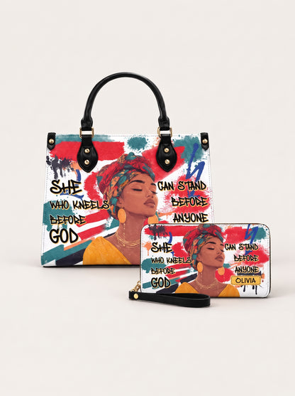 Melaniva Stand Fearless Faith Handbag Deal (FREE WALLET)