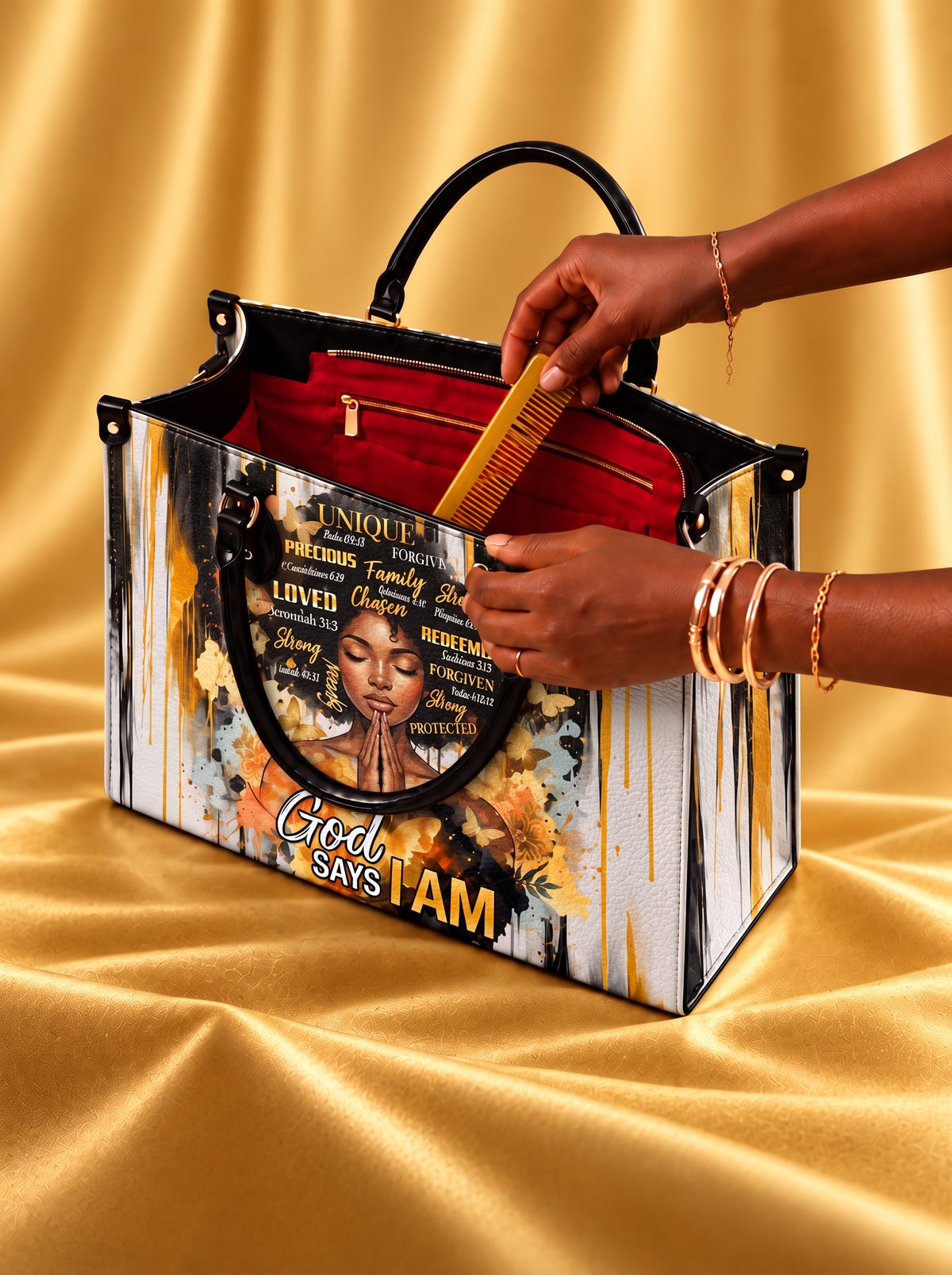 Melaniva “Blessed & Precious Heritage” Leather Handbag Deal