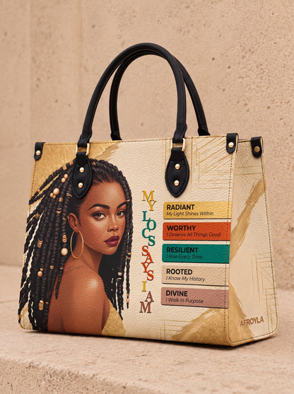 Melaniva “The Power of I Am” Leather Handbag Deal (FREE WALLET)