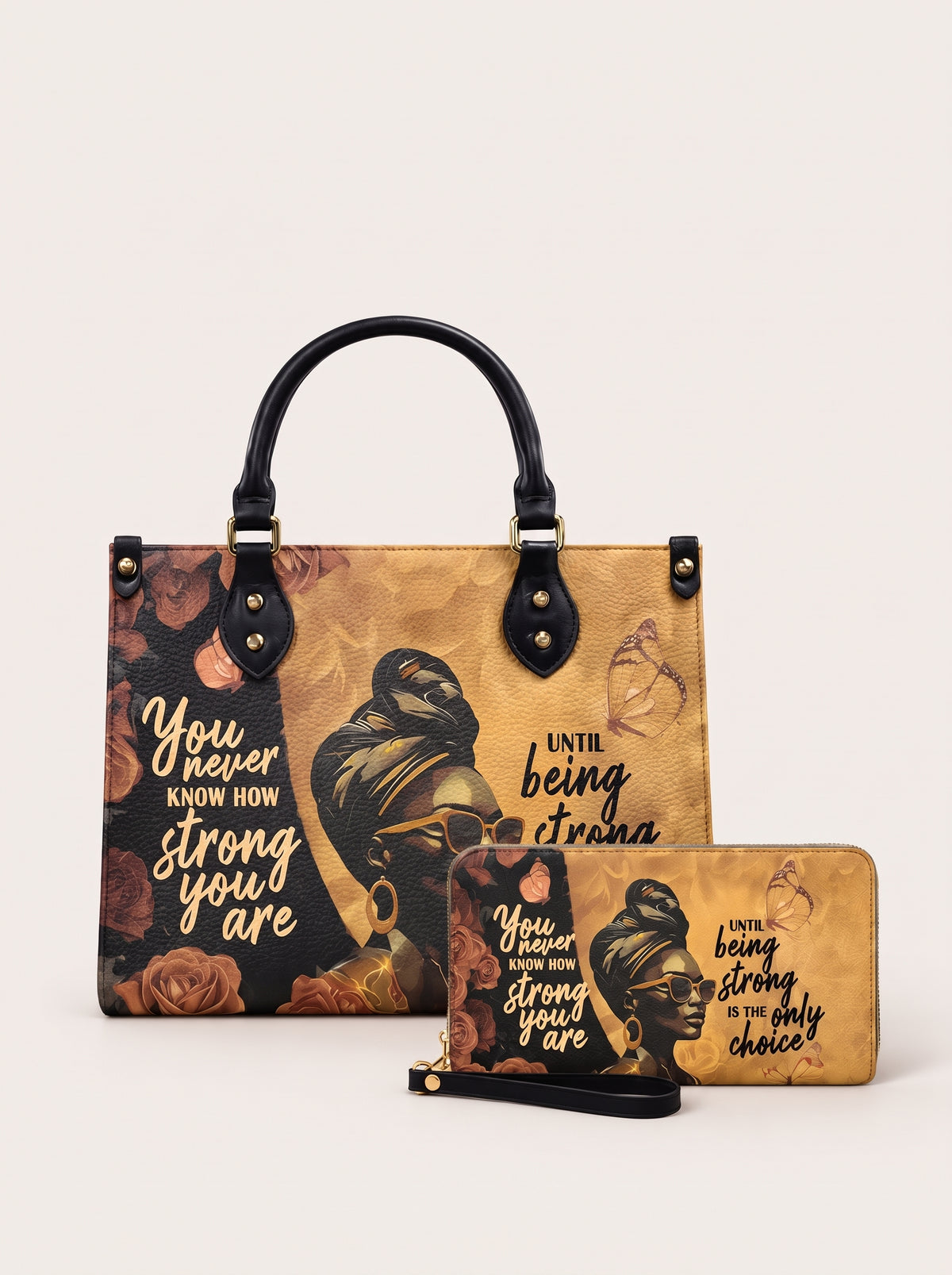 Melaniva Choice of Strength Leather Handbag Deal (FREE WALLET)