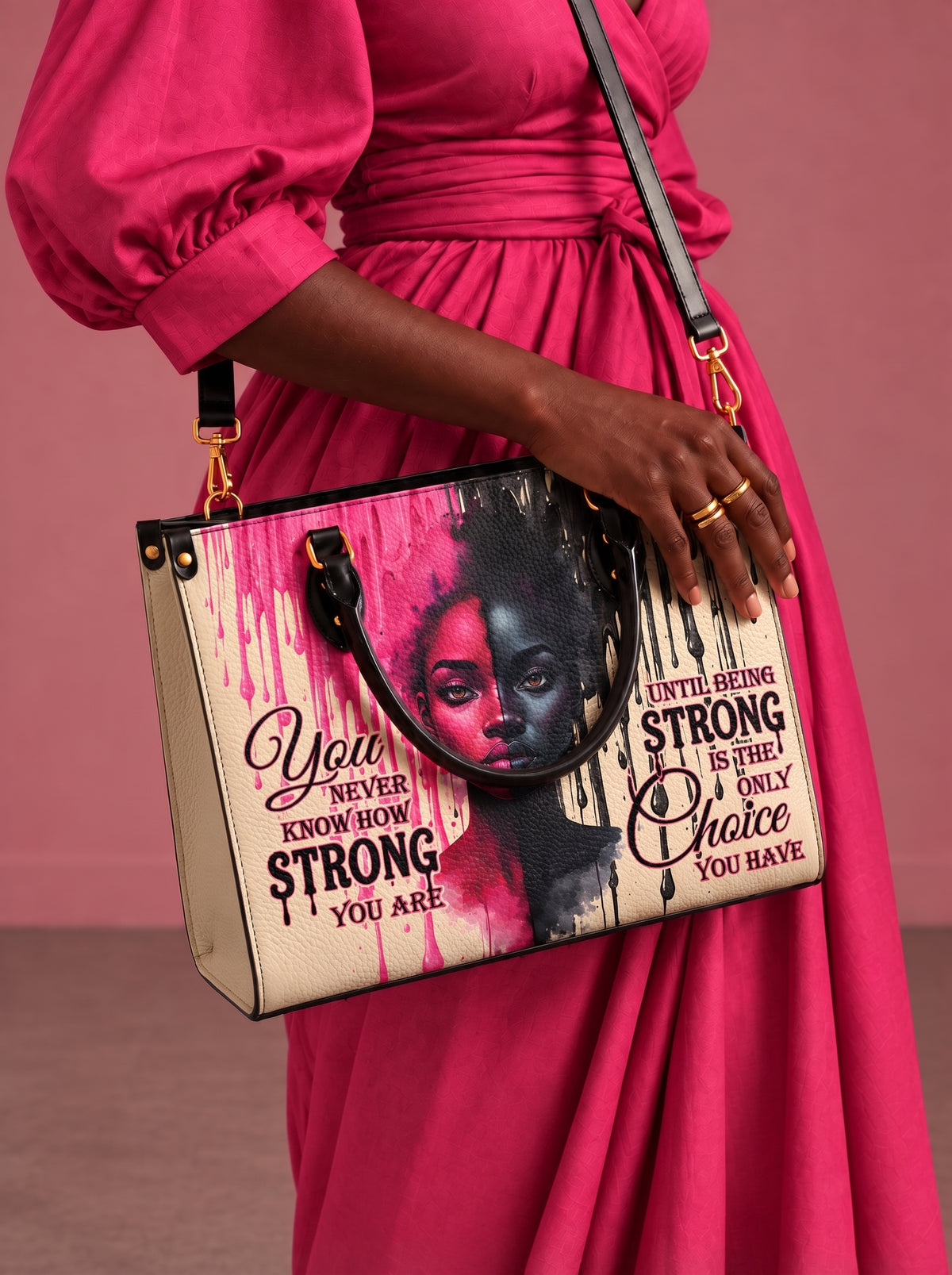 Melaniva “Inner Strength Melanin” Leather Handbag Deal