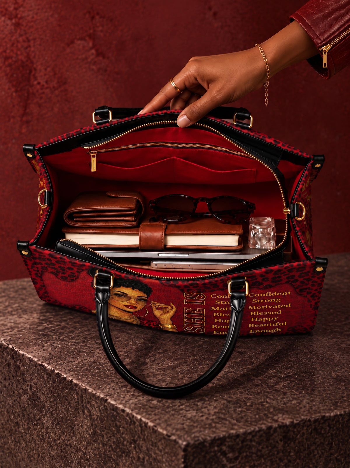 Melaniva “Fierce Leopard Melanin” Leather Handbag Deal