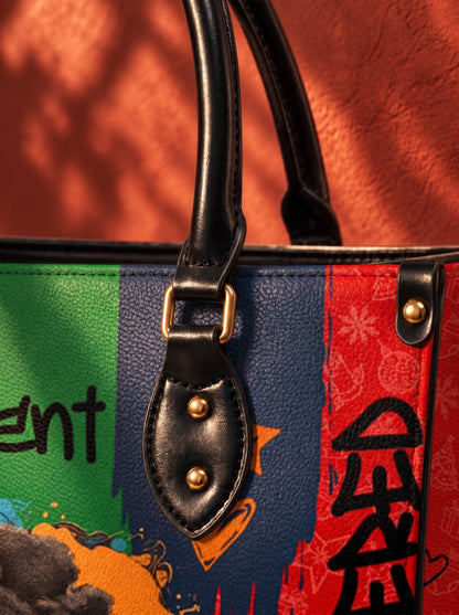Melaniva Empowered Essence Red Leather Handbag Deal (FREE WALLET)