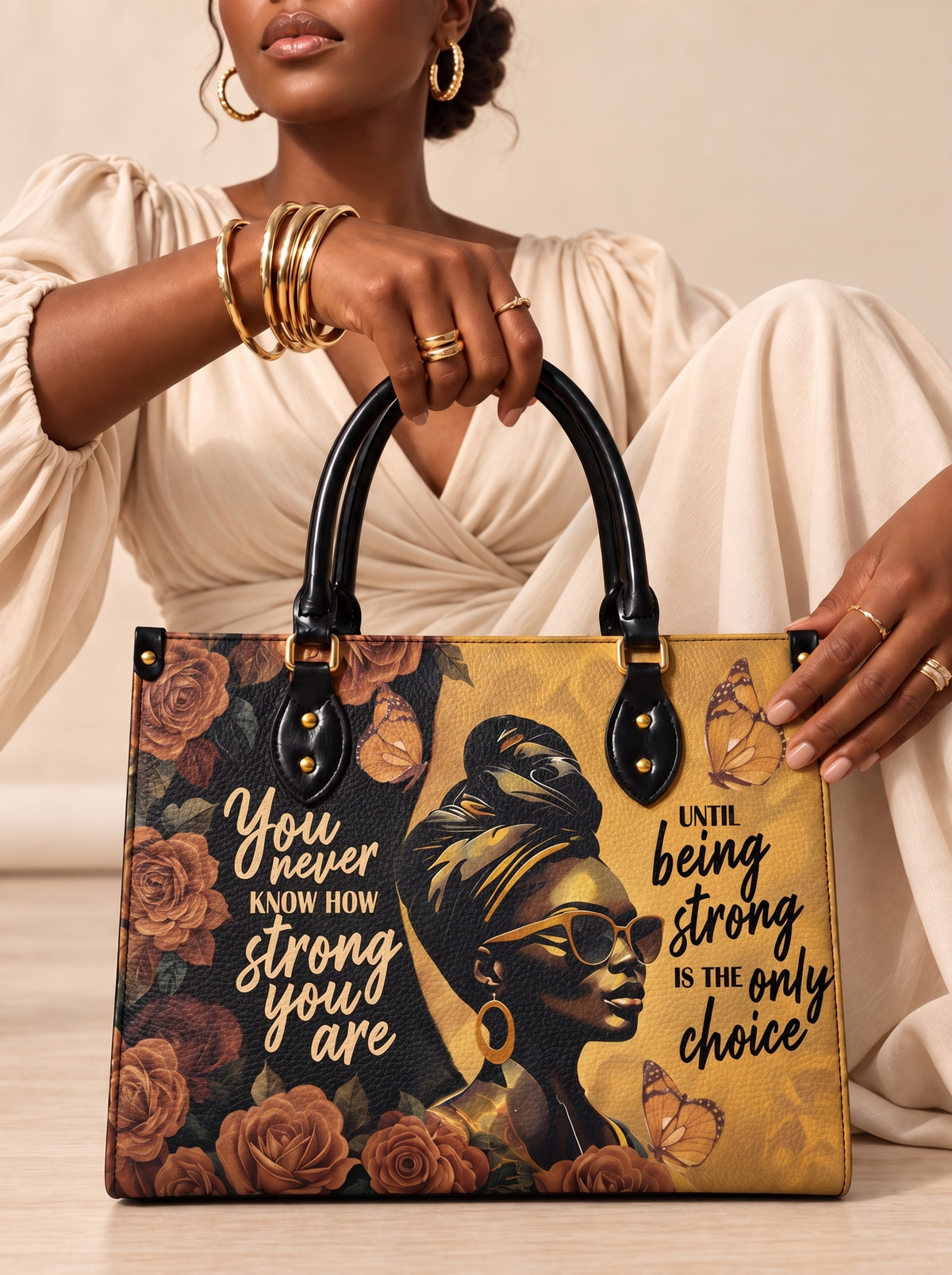Melaniva Choice of Strength Leather Handbag Deal (FREE WALLET)