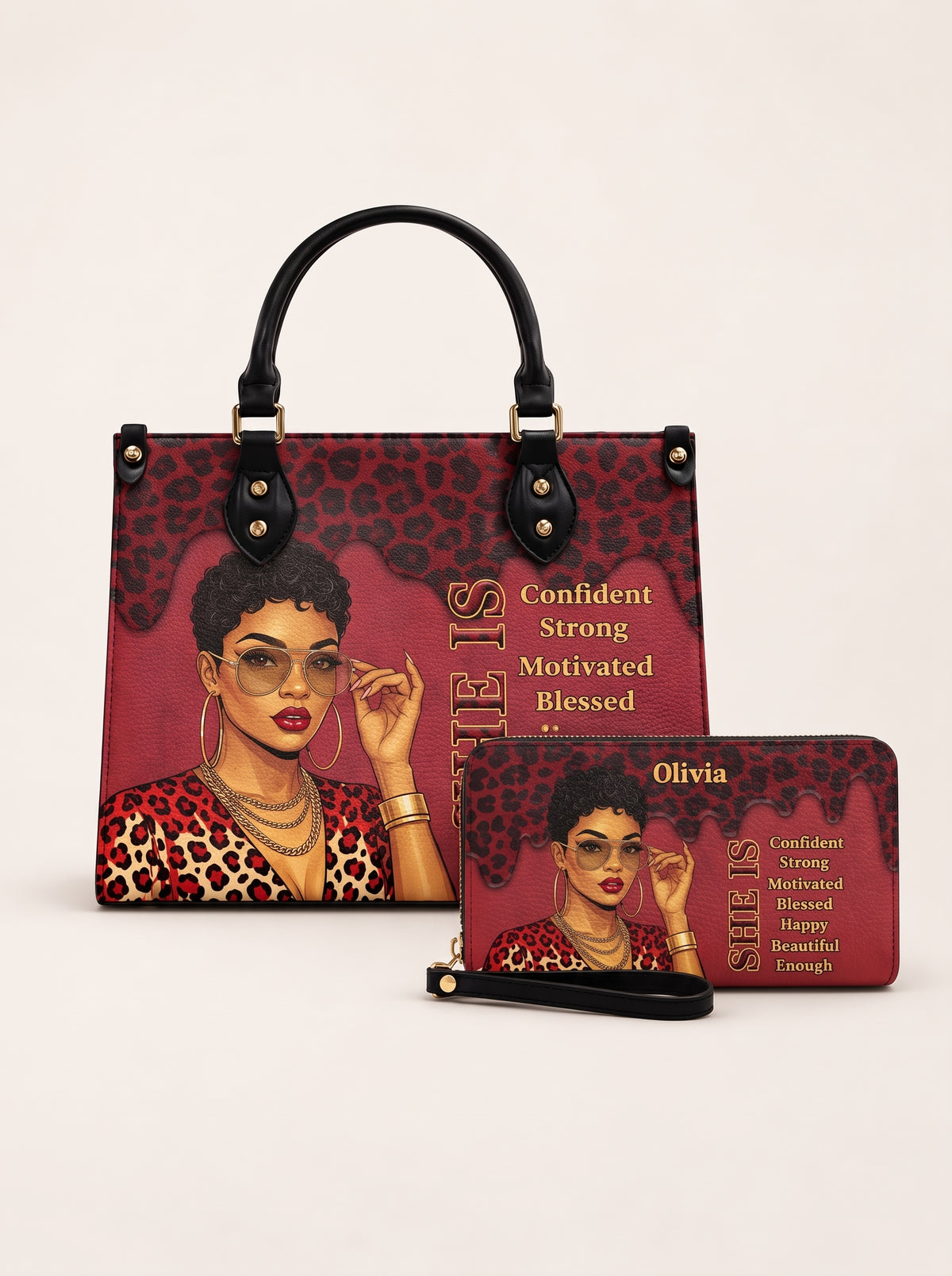 Melaniva “Fierce Leopard Melanin” Leather Handbag Deal