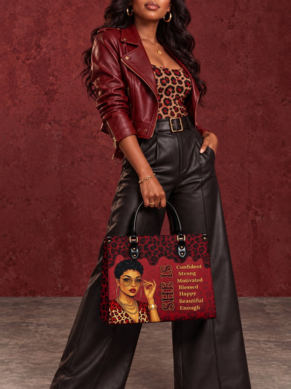 Melaniva “Fierce Leopard Melanin” Leather Handbag Deal