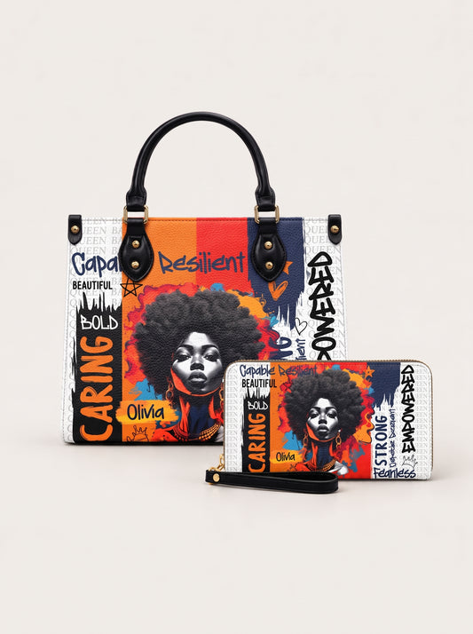 Melaniva Empowered Essence Leather Handbag Deal (FREE WALLET)