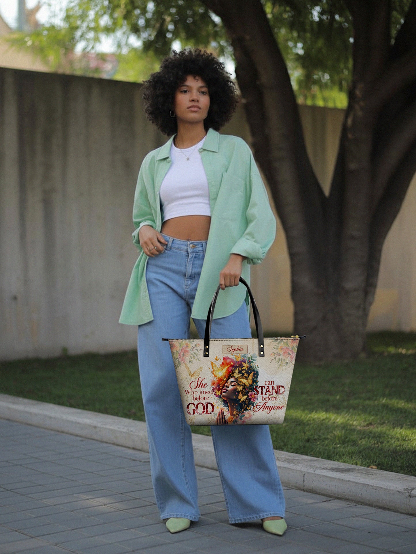 Melaniva Power of Prayer Leather Totebag Deal