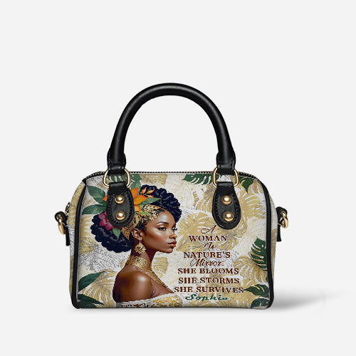 Melaniva Eternal Blossom Leather Mini Satchel