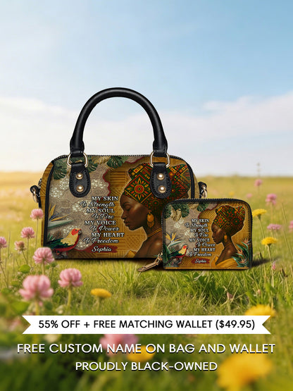 Melaniva Tropical Spirit Leather Mini Satchel Deal - Melaniva