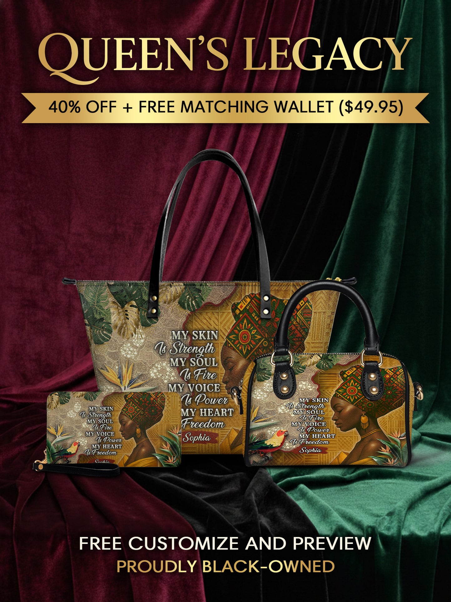 Melaniva "Tropical Spirit" Tote Bag The Perfect Trio - Melaniva