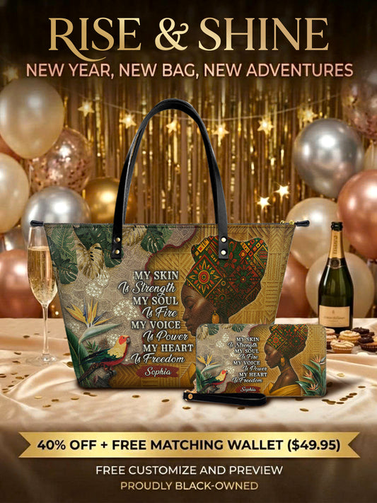 Melaniva Tropical Spirit Leather Totebag Deal