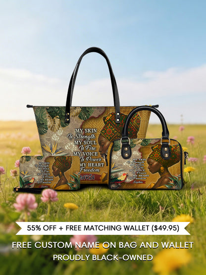 Melaniva "Tropical Spirit" Tote Bag The Perfect Trio - Melaniva