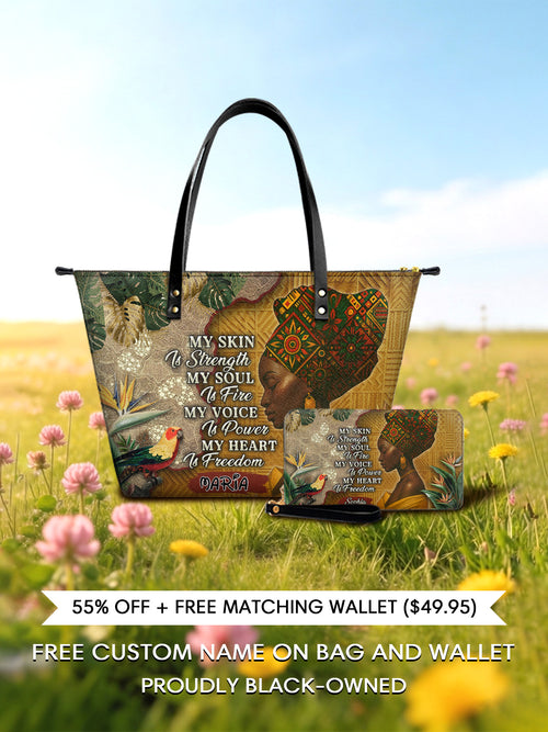 Melaniva Tropical Spirit Leather Totebag Deal - Melaniva