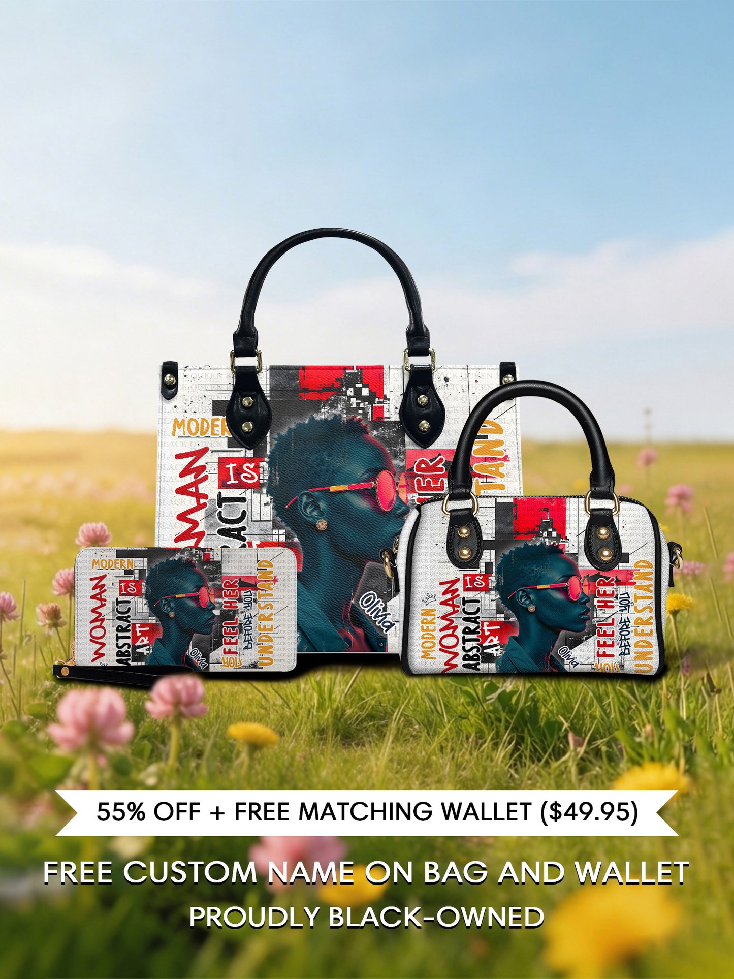 Melaniva "Graffiti Art Purse" The Perfect Trio - Melaniva