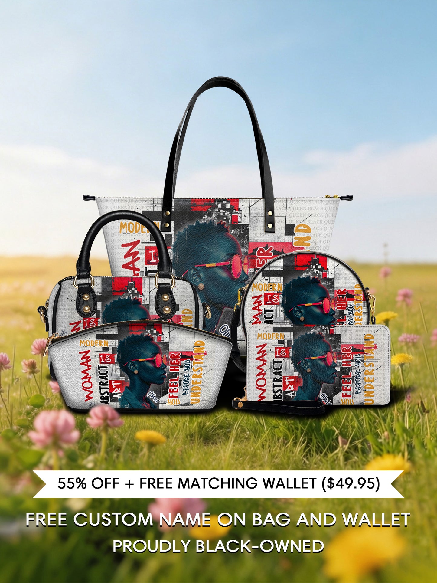 Melaniva "Graffiti Art Purse" Tote Bag The Lucky Bundle - Melaniva