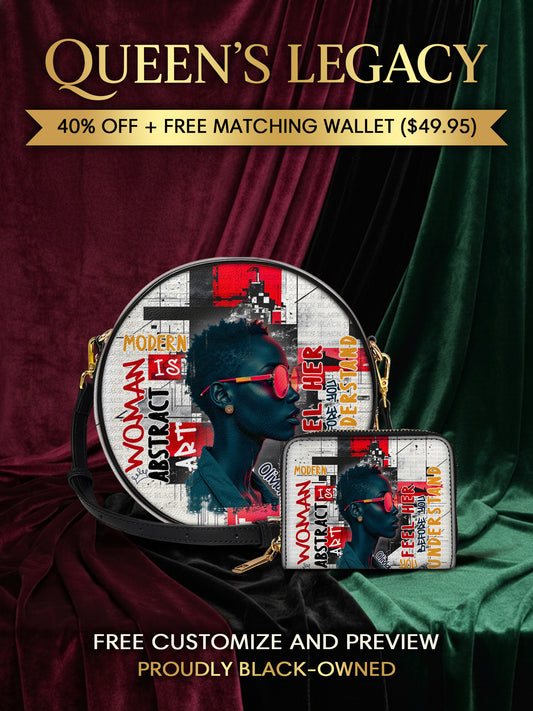 Melaniva Graffiti Art Purse Leather Circle Crossbag Deal - Melaniva