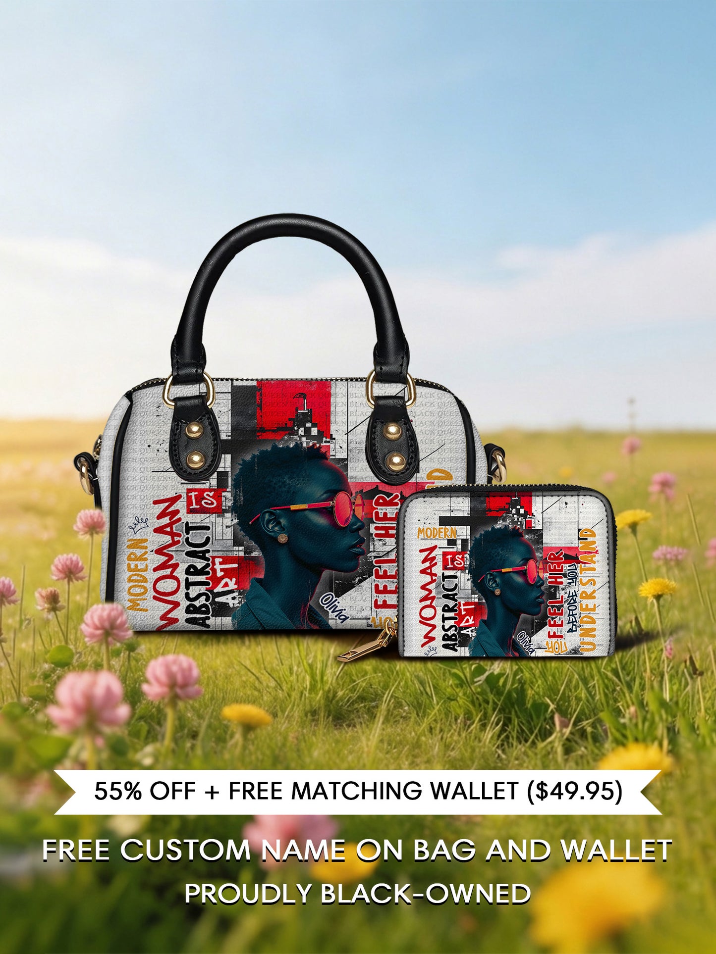 Melaniva Graffiti Art Purse Leather Mini Satchel Deal - Melaniva