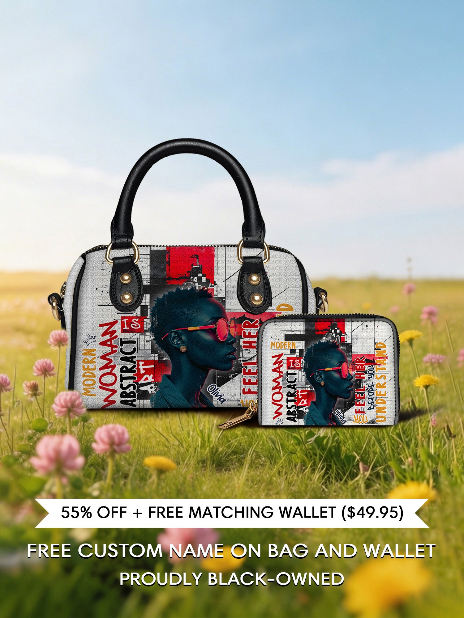 Melaniva Graffiti Art Purse Leather Mini Satchel Deal - Melaniva