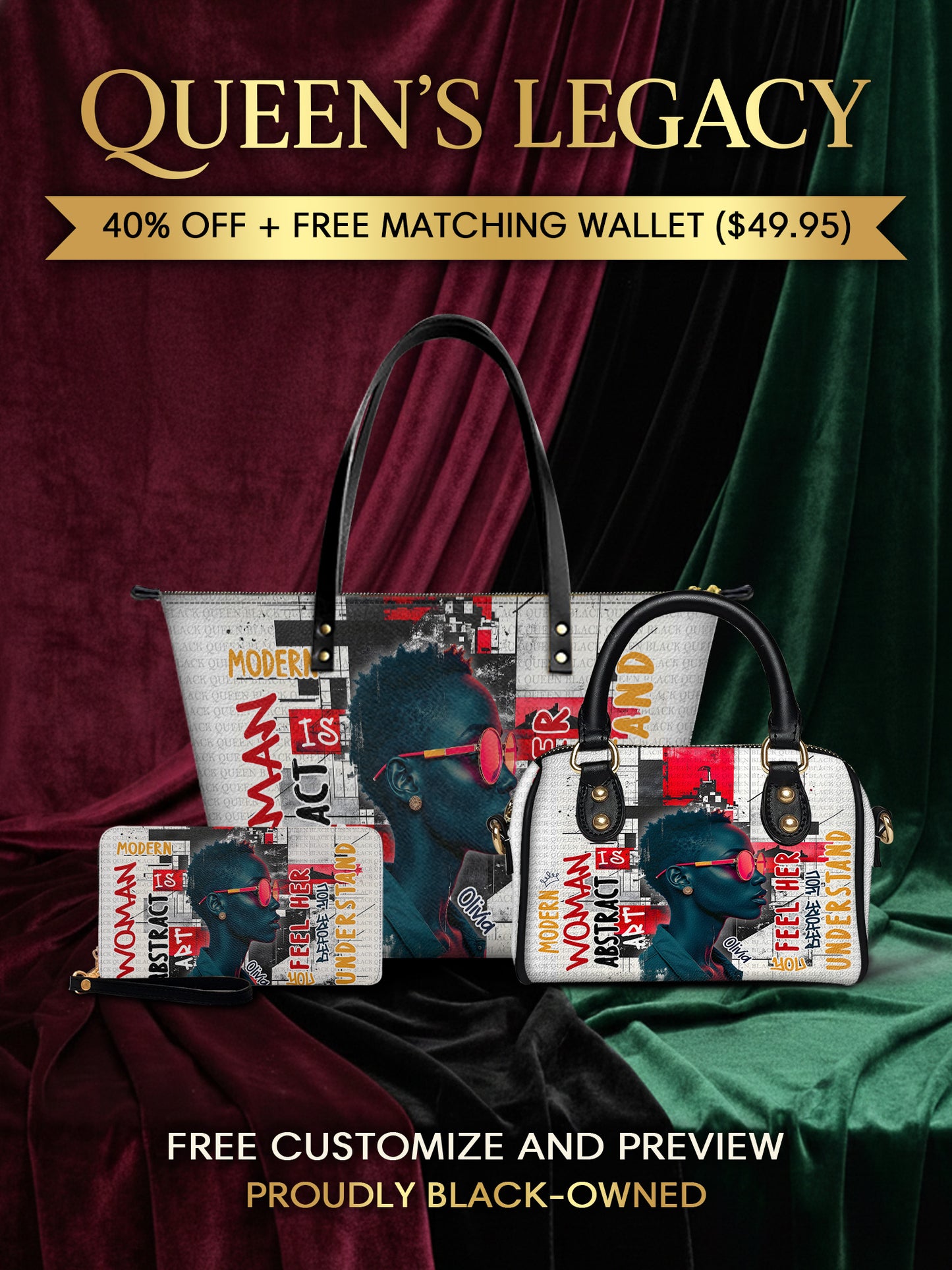 Melaniva "Graffiti Art Purse" Tote Bag The Perfect Trio - Melaniva