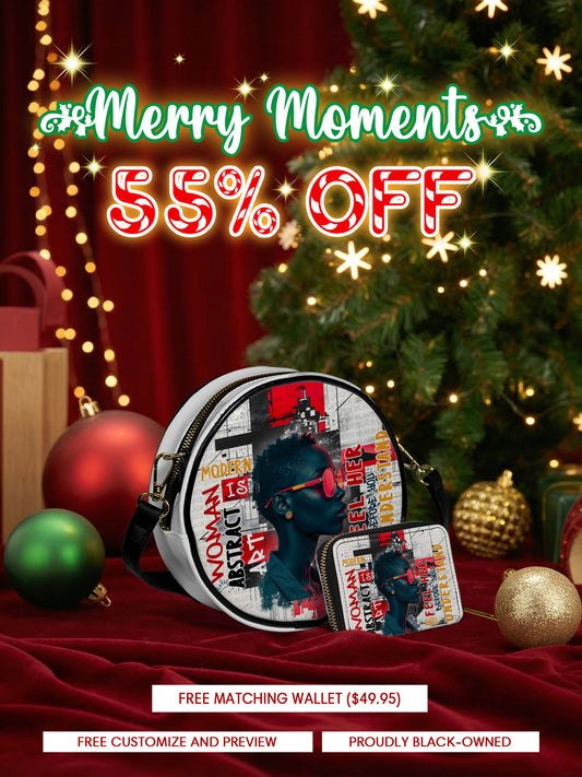 Melaniva Graffiti Art Purse Leather Circle Crossbag Deal