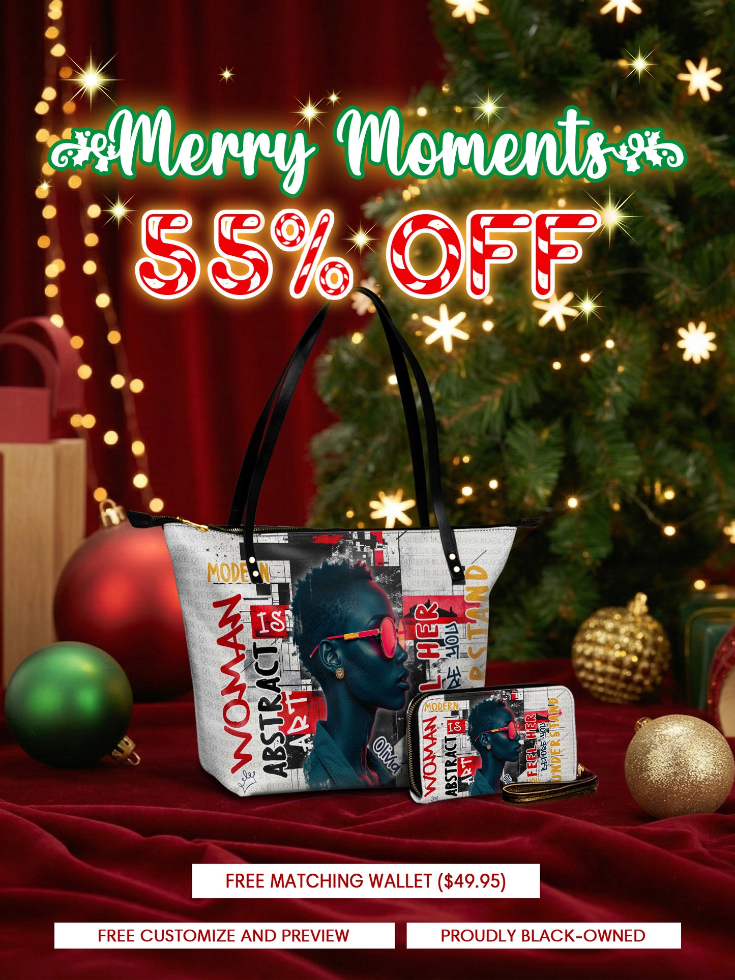 Melaniva Graffiti Art Purse Afrocentric Abstract Woman Totebag Deal