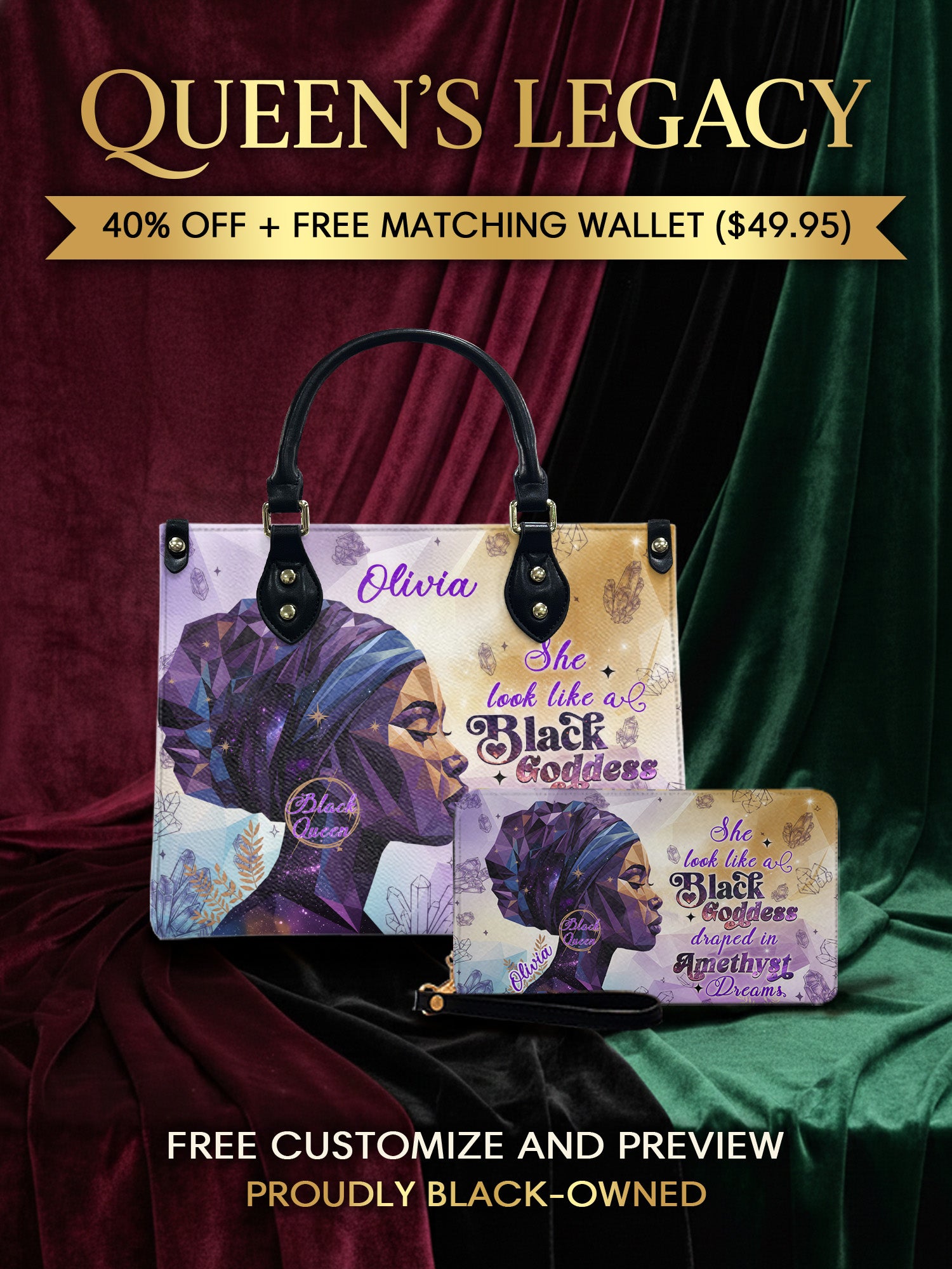 Melaniva "Amethyst Dream" Leather Handbag Deal - Melaniva