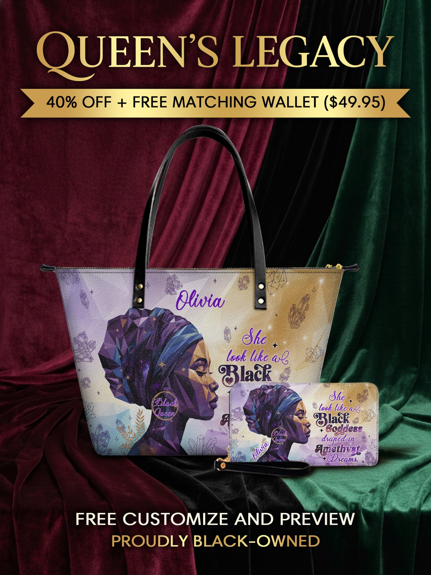 Melaniva "Amethyst Dreams" Leather Totebag Deal - Melaniva