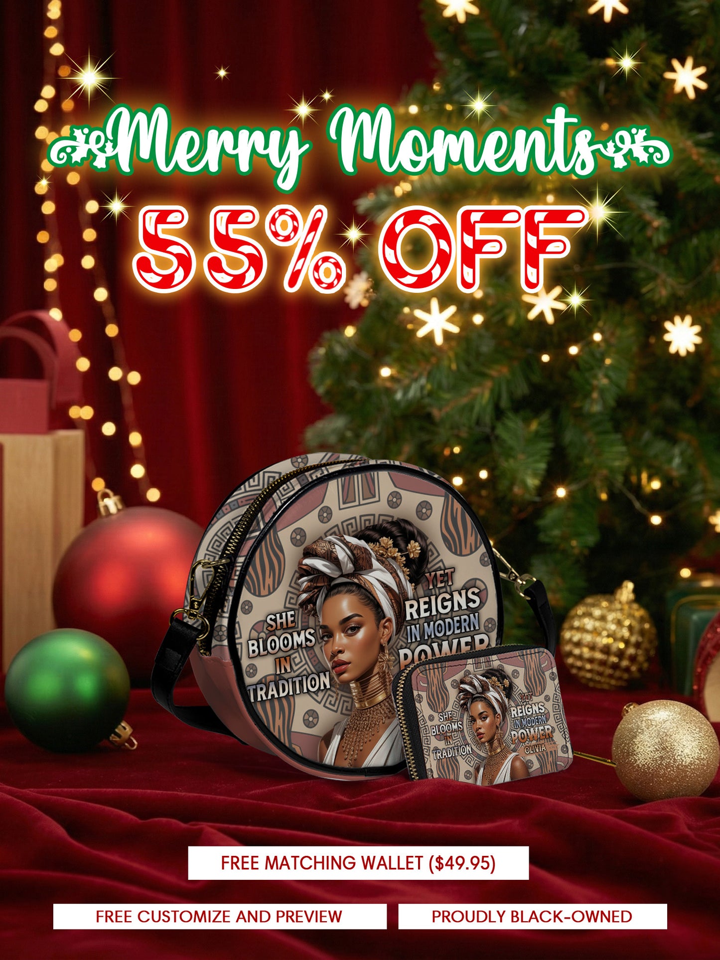 Melaniva Luxury Essence Leather Circle Crossbag Deal