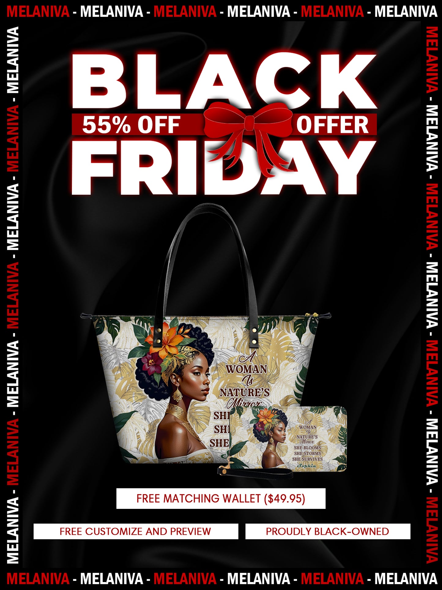 Melaniva Eternal Blossom Leather Totebag Deal