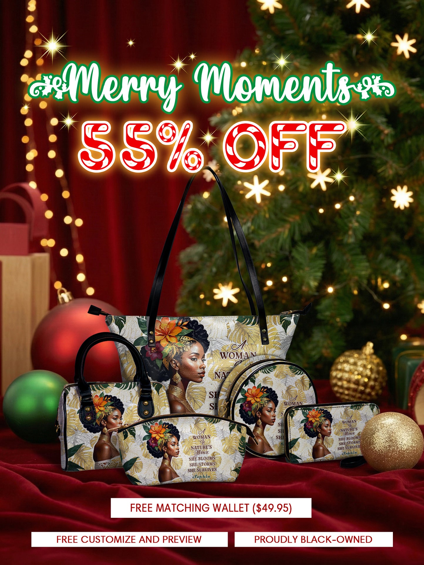 Melaniva "Eternal Blossom" Tote Bag The Lucky Bundle